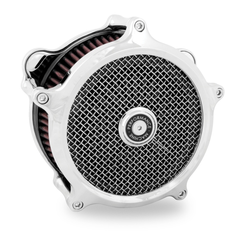 Performance Machine 23-Up CVO, 2024 Touring Super Gas Air Cleaner - Chrome
