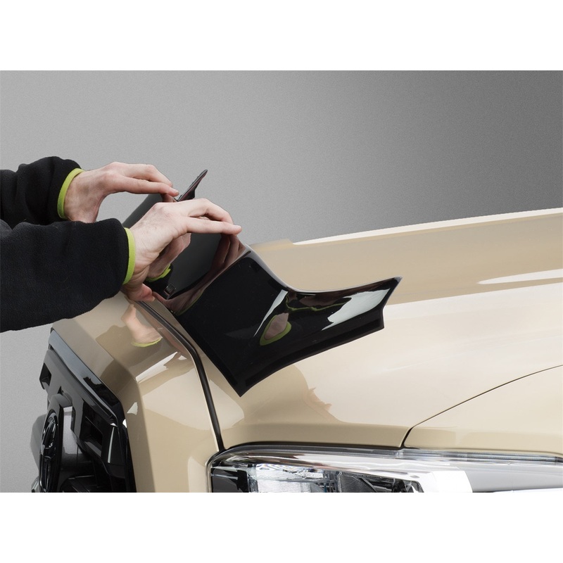 Low Profile Aerodynamic Hood Protector; Dark Smoke; - CFRI736089969