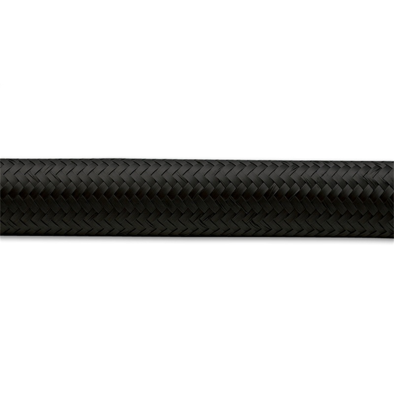 Nylon Braided Flex Hose; Size: -4AN; Hose ID: 0.22in.; 20ft. Roll; Black; - CFRI736073438