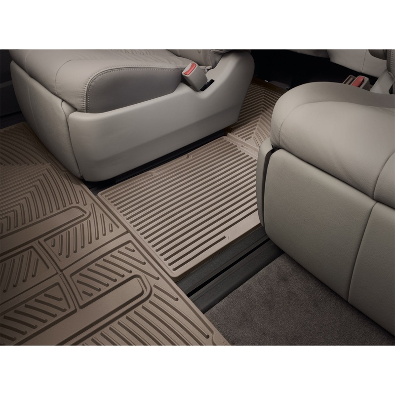 All Weather Floor Mats; Tan; Rear; Center Aisle; - CFRI736079013
