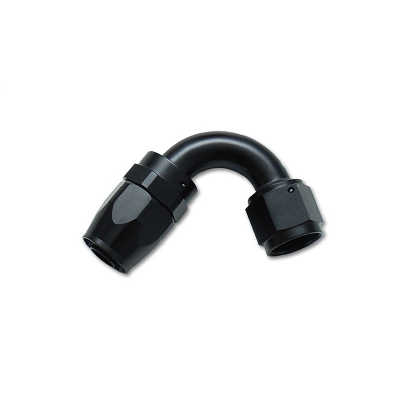 120 Degree Hose End Fitting; Hose Size: -4AN; 6061 Aluminum; Anodized Black; - CFRI736072320