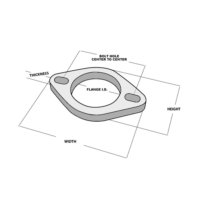 2-Bolt Stainless Steel Flange - CFRI736073001