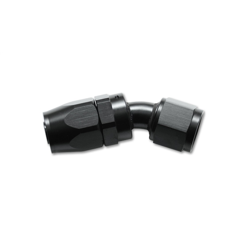 30 Degree Hose End Fitting; Hose Size: -4AN; 6061 Aluminum; Anodized Black; - CFRI736072317