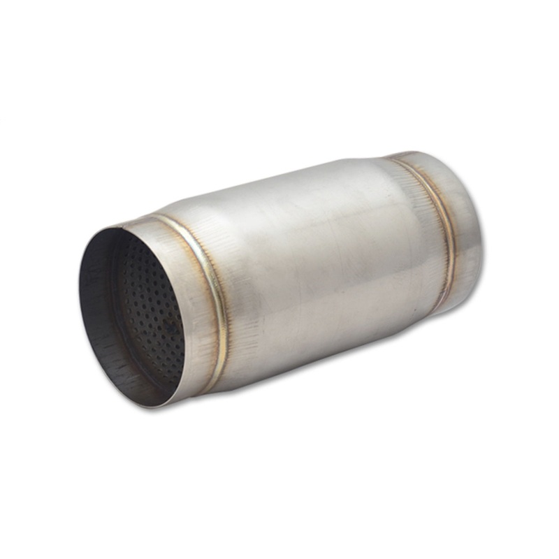 Stainless Steel Race Muffler; 4 in. Inlet/Outlet x 9 in. Long; - CFRI736072638