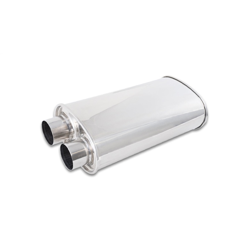 STREETPOWER Oval Muffler; 2.50 in. Inlet/Outlet I.D.; - CFRI736073595