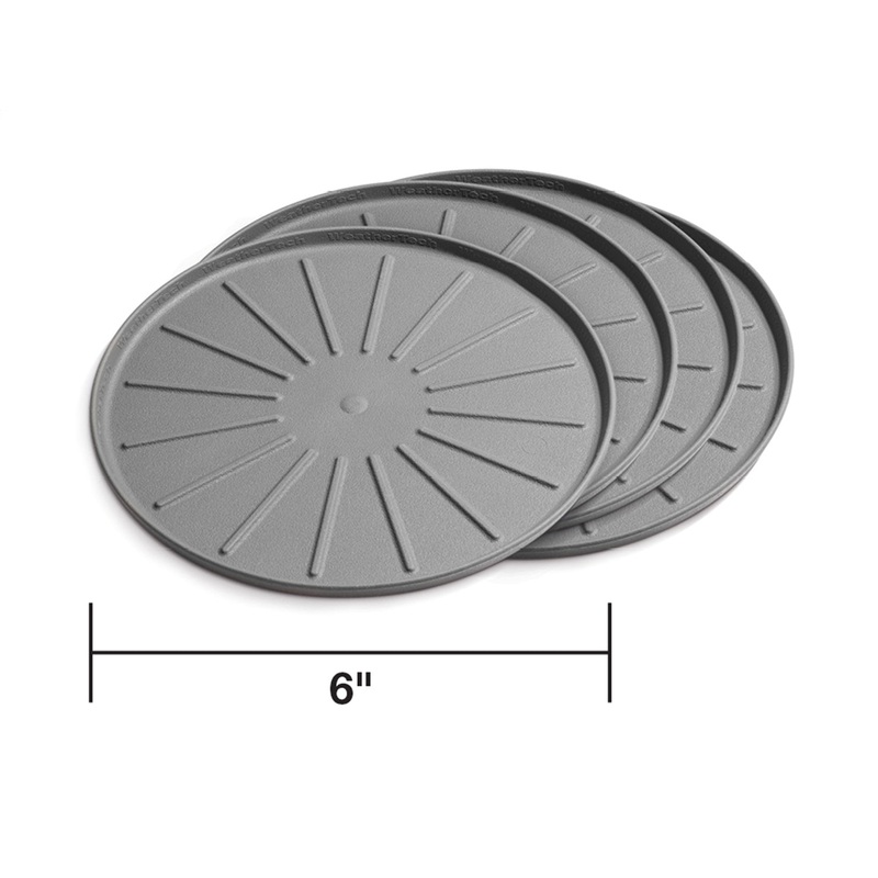 Round Coaster Set; Gray; 6 in. Dia.; - CFRI736087530