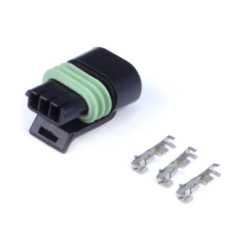 Haltech Delphi 3 Pin Single Row Flat Coil Connector Plug & Pins