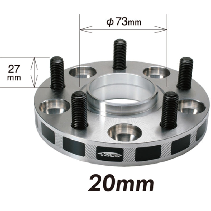 Project Kics 12X1.50 5-114.3 67MM Hub Wide Tread Spacers - 20MM