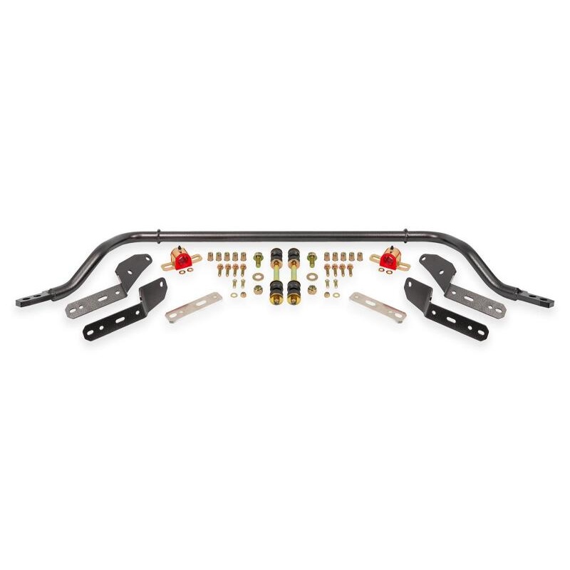 BMR 64-67 GM A-Body 1.25in Hollow 2-Hole Adjustable Front Sway Bar Kit - Black Hammertone
