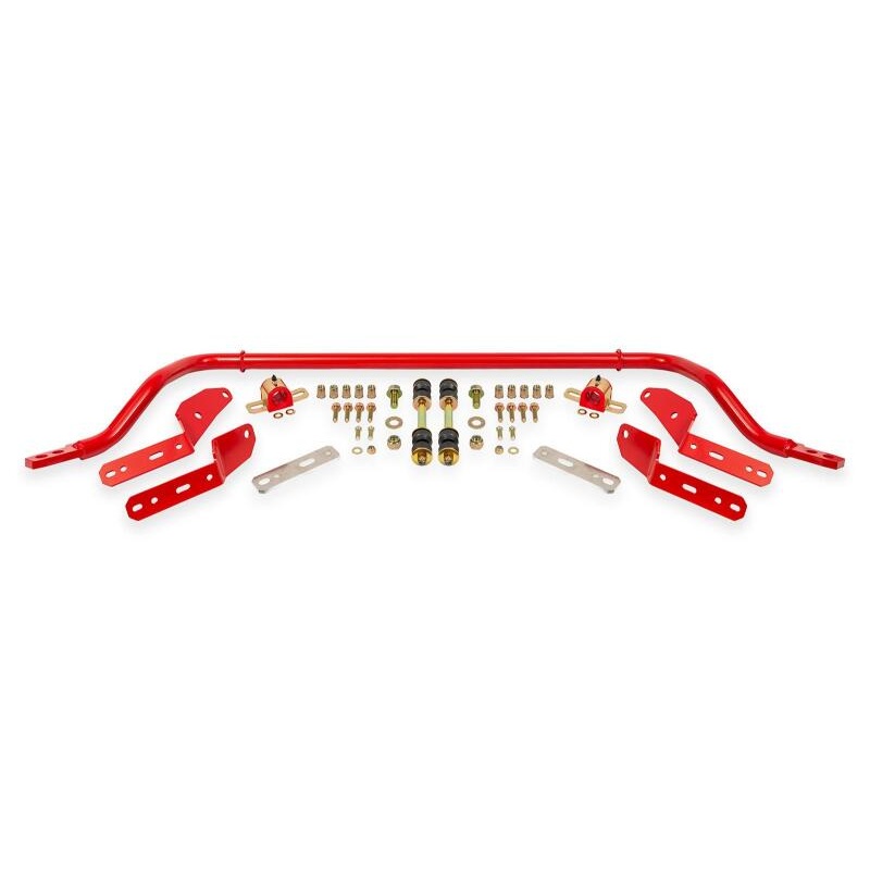 BMR 64-67 GM A-Body 1.25in Hollow 2-Hole Adjustable Front Sway Bar Kit - Red