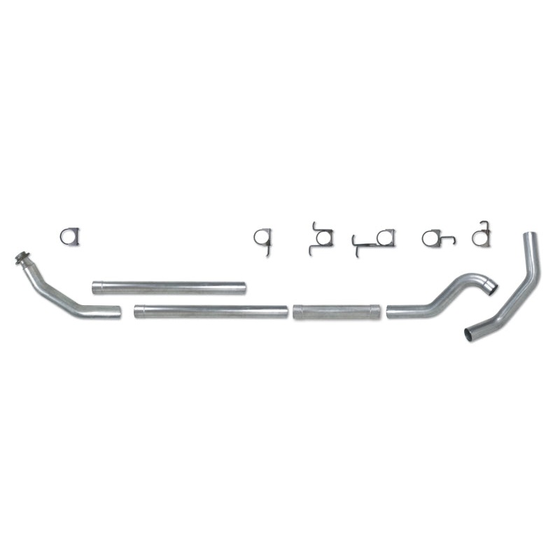 Diamond Eye KIT 4in TB MFLR RPLCMENT PIPE SGL SS: 98.5-02 DODGE CUMMINS 5.9L