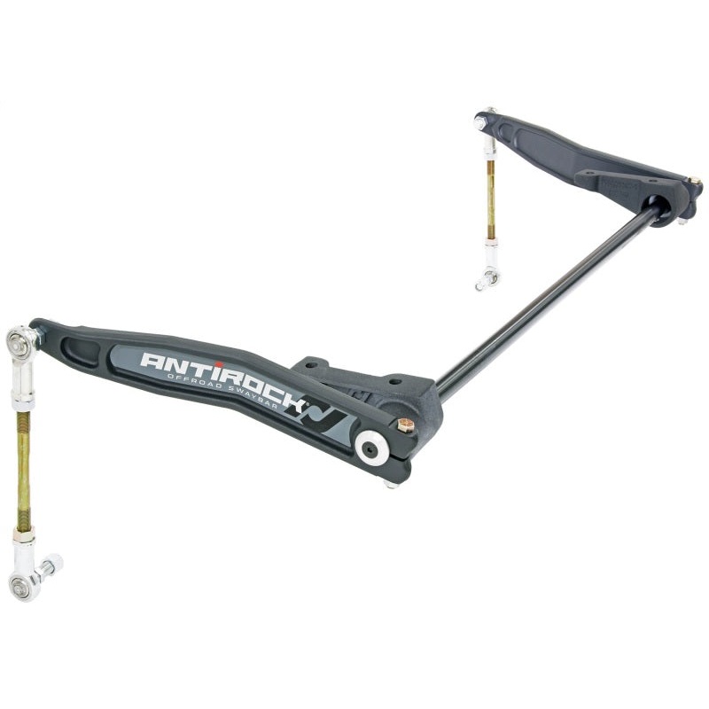 RockJock JK Antirock Sway Bar Kit Front Forged Arms Forged Brackets Heavy 1in Bar