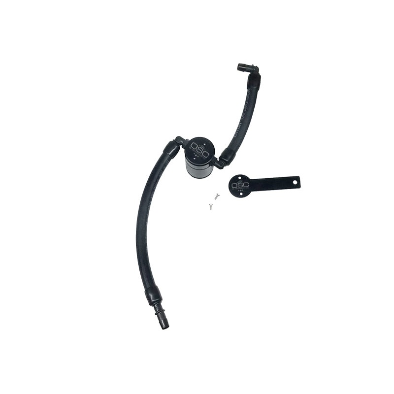 Clearance - J&L 2019-2024 Dodge Ram 1500 5.7L Oil Separator 3.0 Passenger Side - Black Anodized