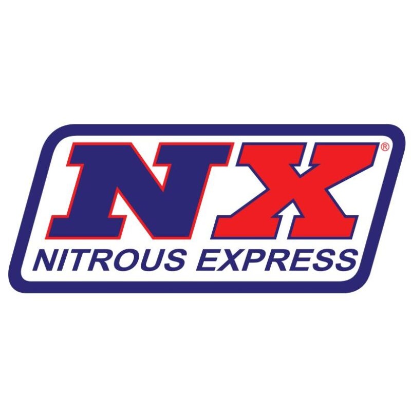 Nitrous Express 3AN 21.5in SS Braided Hose (w/Black 45 Deg Ends - One End)