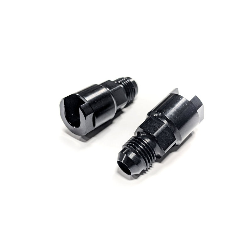 Haltech Flex Fuel Fittings 3/8 (GM Spring Lock) to -6AN Male w/Two Fittings