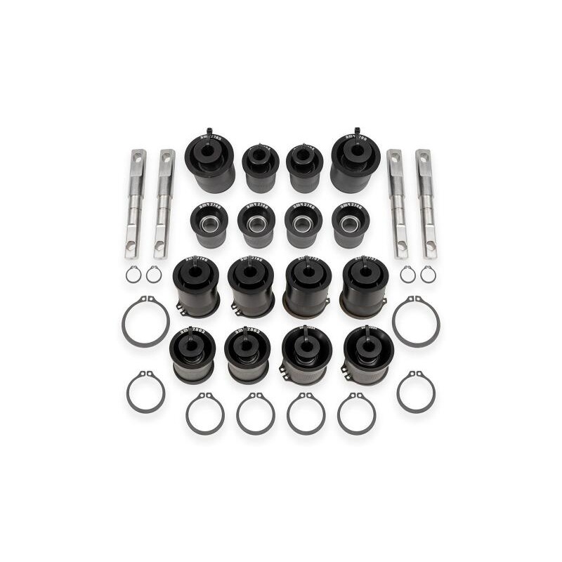 BMR 97-04 Chevrolet Corvette C5 / 05-13 Corvette C6 Front & Rear Control Arms Bearing Kit - Black