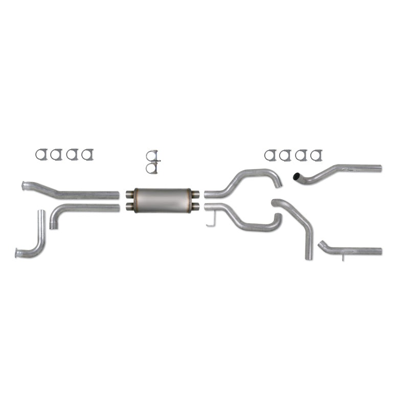 Diamond Eye KIT 3-1/2in CB SPLIT DUAL GAS AL: NISSAN TITAN 5.6L 07-10