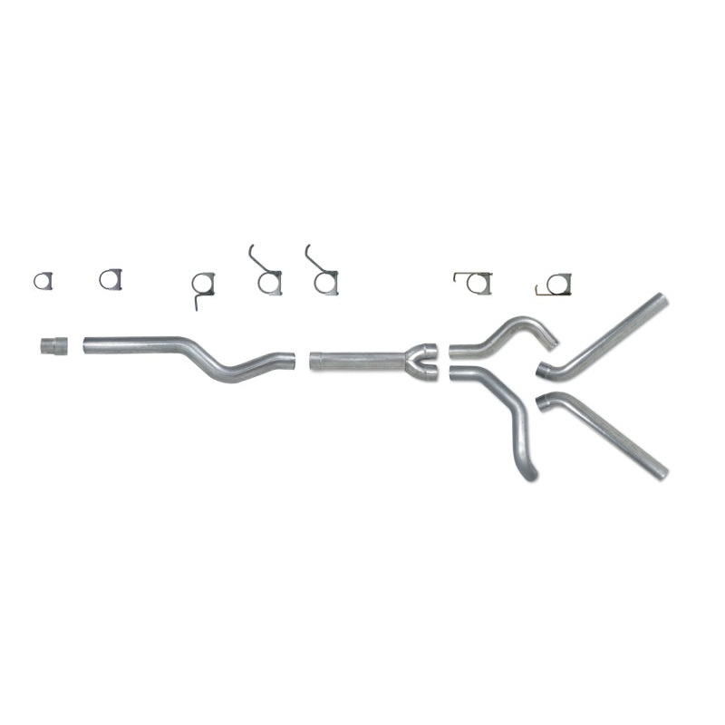 Diamond Eye KIT 4in CB MFLR RPLCMENT PIPE DUAL SS: 2006-2007.5 CHEVY/GMC 6.6L 2500/3500