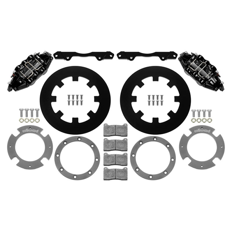 Wilwood 17-21 Can-Am X3RS Black 6-Piston Rear Kit 11.25in - Undrilled Rotors