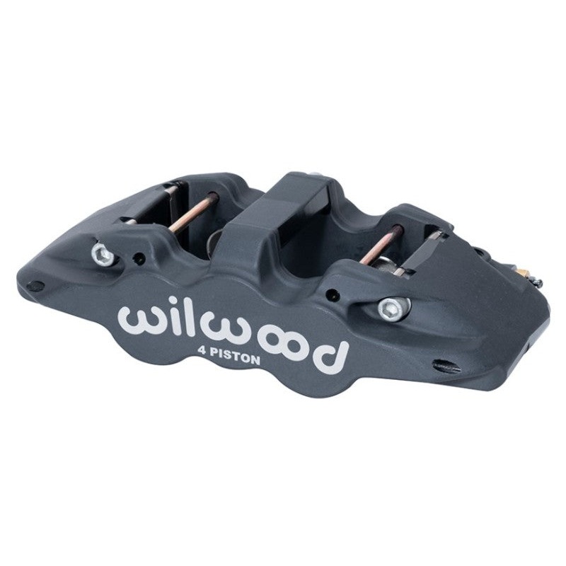 Wilwood Caliper-Aero4-R/H - Black Anodize 1.88/1.62in Pistons 1.25in Disc