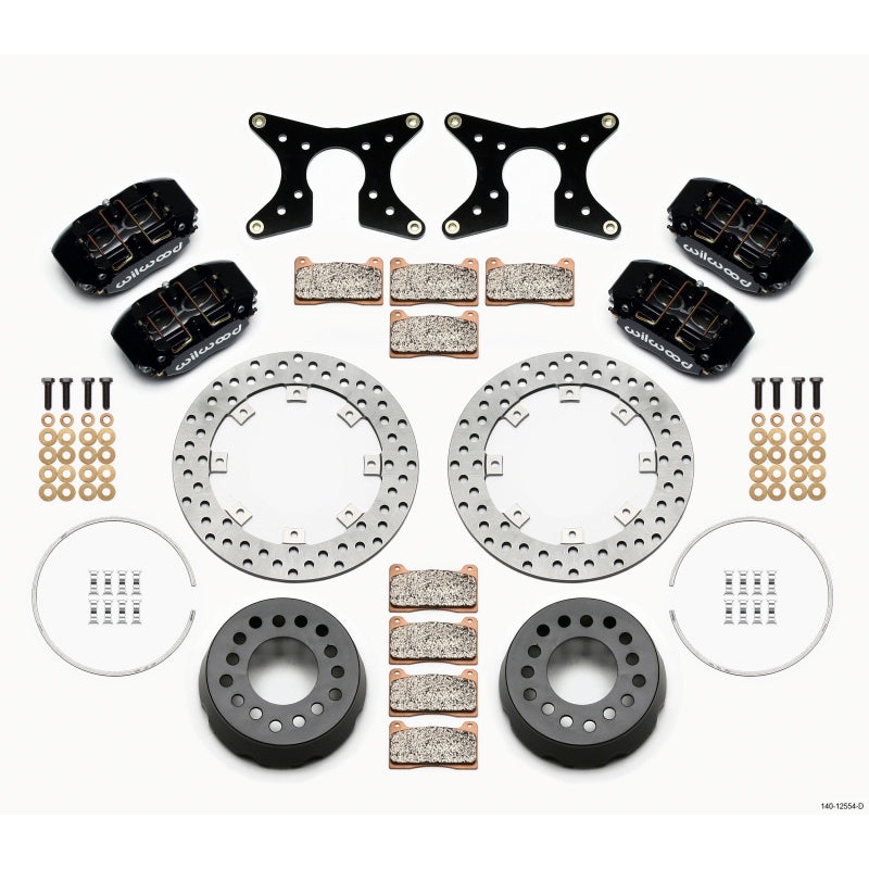 Wilwood Dynapro Lug Mount Dual Rear Dynamic Kit SA Drilled 58-64 Olds/Pont 1/2in Studs