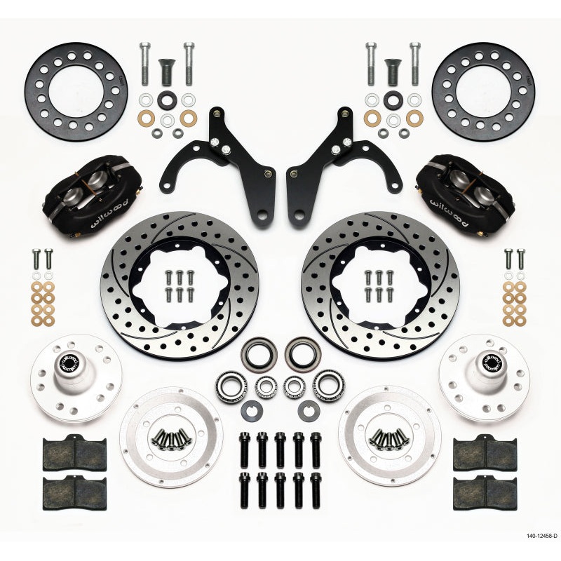 Wilwood Forged Dynalite Front Kit 11.00in Drilled 59-64 Chevy Impala / 63-64 Corvette
