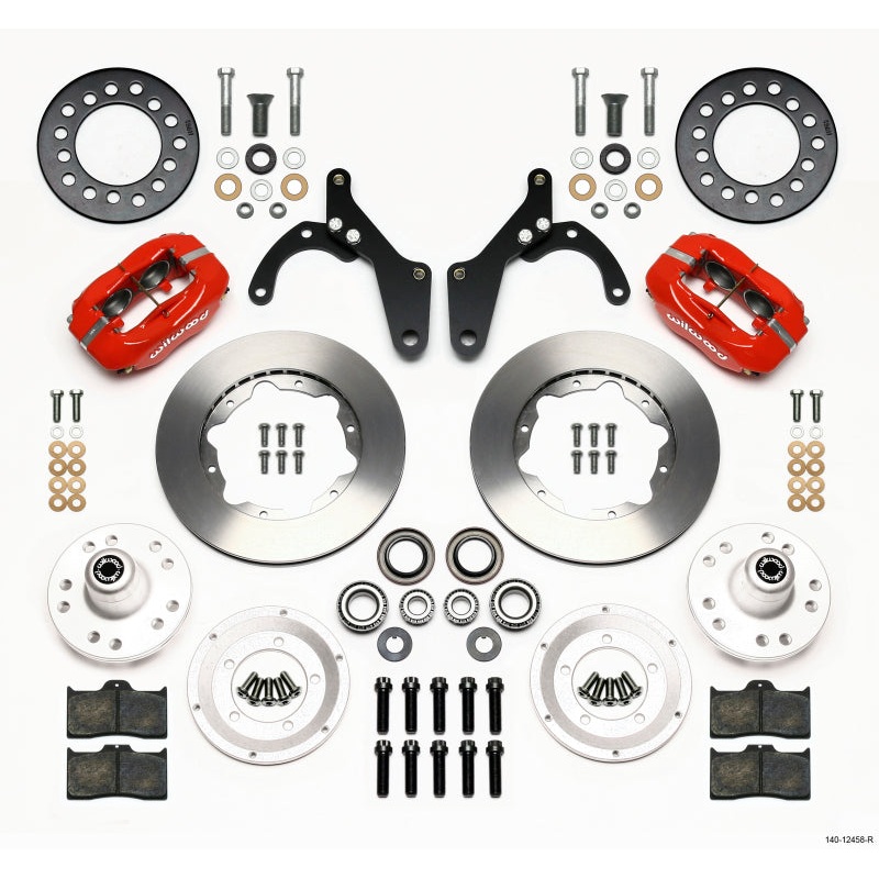 Wilwood Forged Dynalite Front Kit 11.00in Red 59-64 Chevy Impala / 63-64 Corvette