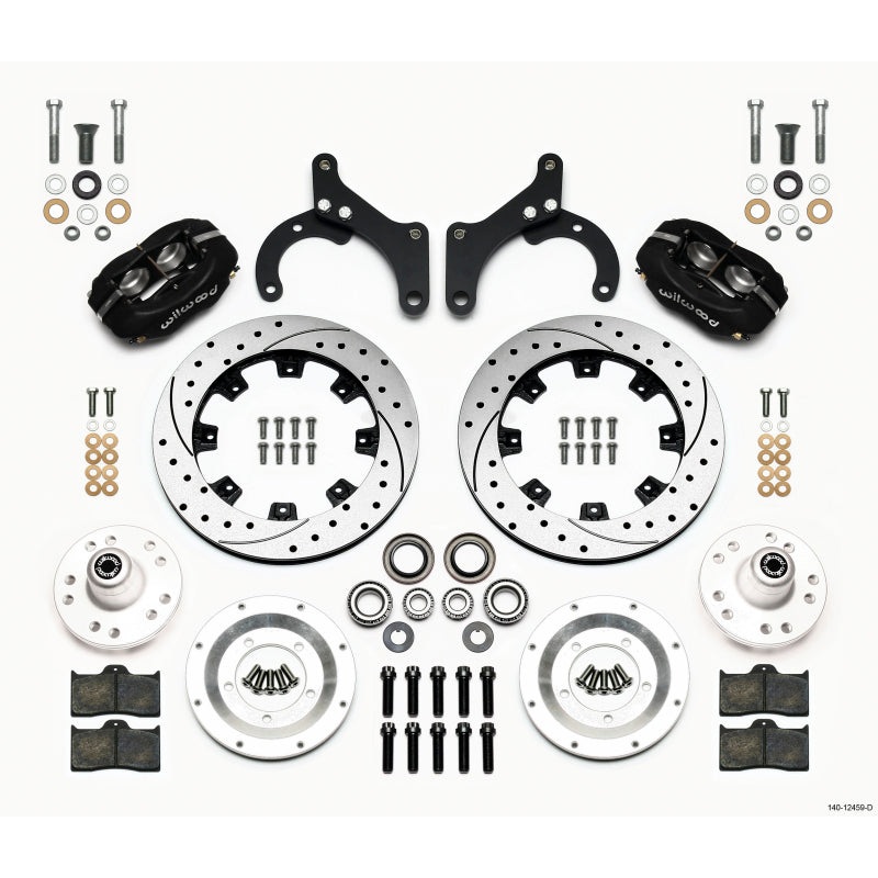 Wilwood Forged Dynalite Front Kit 12.19in Drilled 59-64 Chevy Impala / 63-64 Corvette