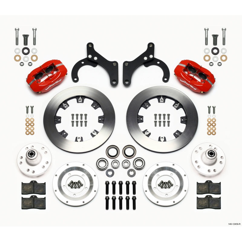 Wilwood Forged Dynalite Front Kit 12.19in Red 59-64 Chevy Impala / 63-64 Corvette