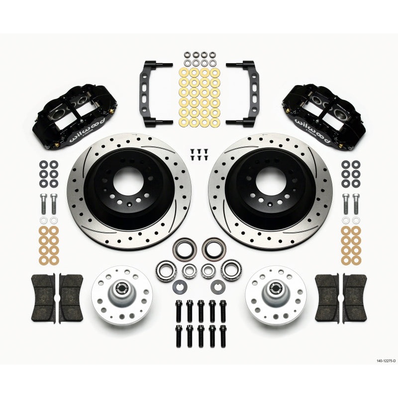 Wilwood Narrow Superlite 6R Front Hub & 1PC Rtr Kit 12.88in Dril 74-80 Pinto Disc Spindle only