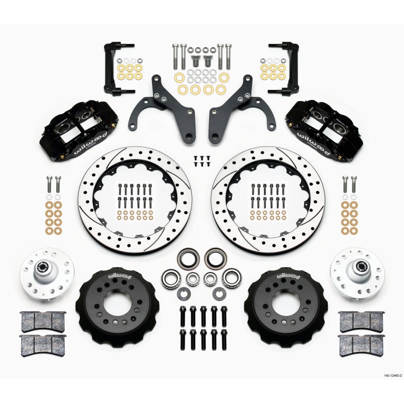 Wilwood Narrow Superlite 6R Front Hub Kit 12.88in Drilled 59-64 Chevy Impala / 63-64 Corvette