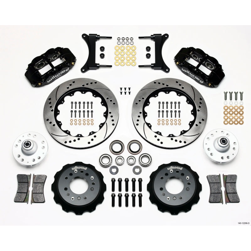 Wilwood Narrow Superlite 6R Front Hub Kit 14.00in Drilled 79-87 GM G Body