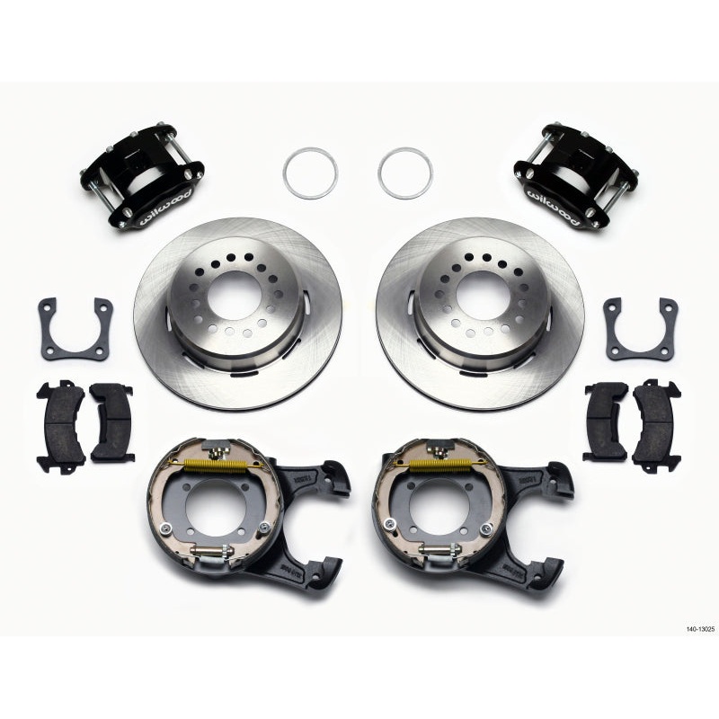 Wilwood D154 P/S Park Brake Kit 12 Bolt 2.81in Offset Staggered Shock