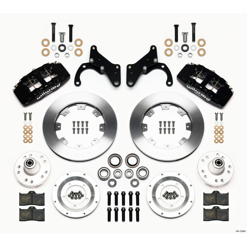 Wilwood Dynapro 6 Front Hub Kit 12.19in 69-70 Impala Drum/Disc 69-82 Vette