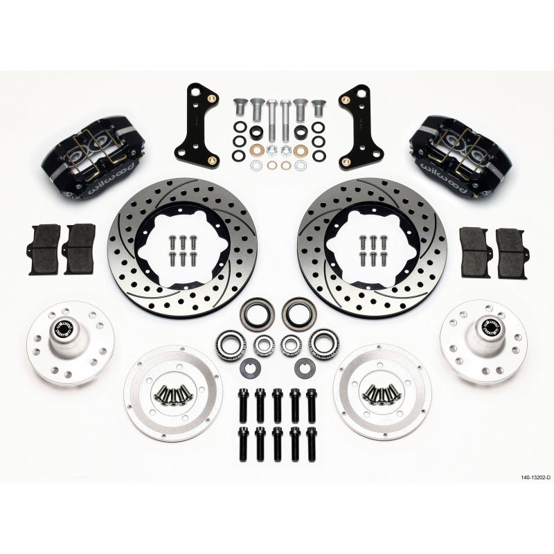 Wilwood Dynapro Dust-Boot Front Kit 11.00in Drilled 67-69 Camaro 64-72 Nova Chevelle