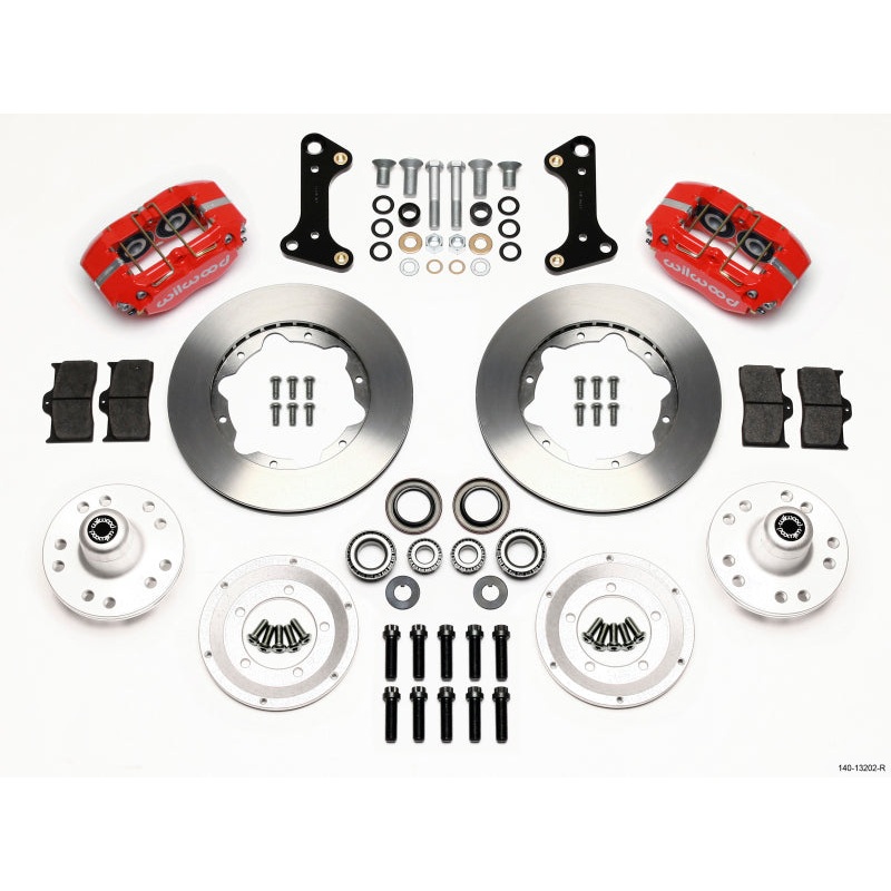 Wilwood Dynapro Dust-Boot Front Kit 11.00in Red 67-69 Camaro 64-72 Nova Chevelle