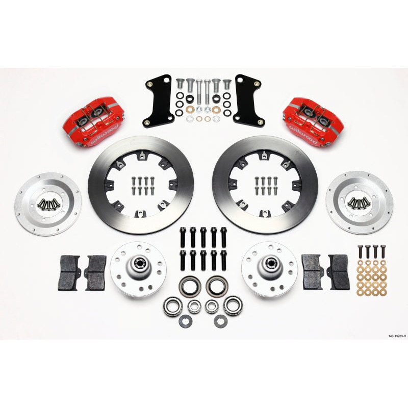 Wilwood Dynapro Dust-Boot Front Kit 12.19in Red 67-69 Camaro 64-72 Nova Chevelle
