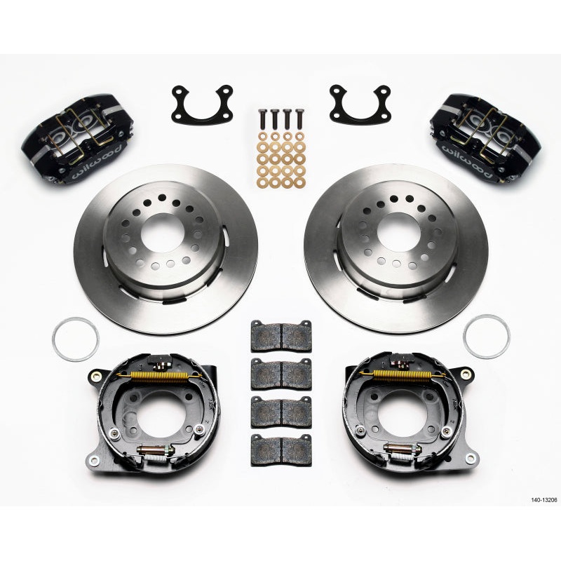 Wilwood Dynapro Dust-Boot P/S Park Brake Kit Small Ford 2.50in Offset