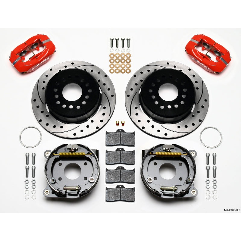 Wilwood Forged Dynalite P/S P-B Kit Drilled-Red AMC 71-74 2.60in Offset