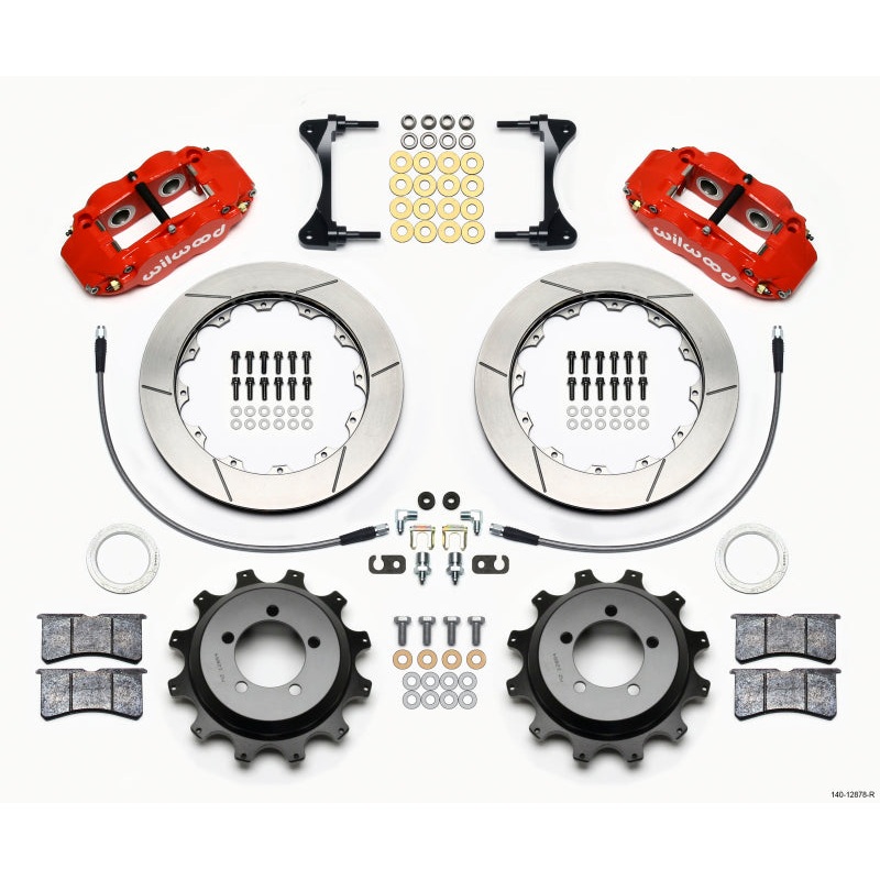 Wilwood Narrow Superlite 4R Rear Kit 12.88in Red 99-05 WRX / 99-07 Impreza
