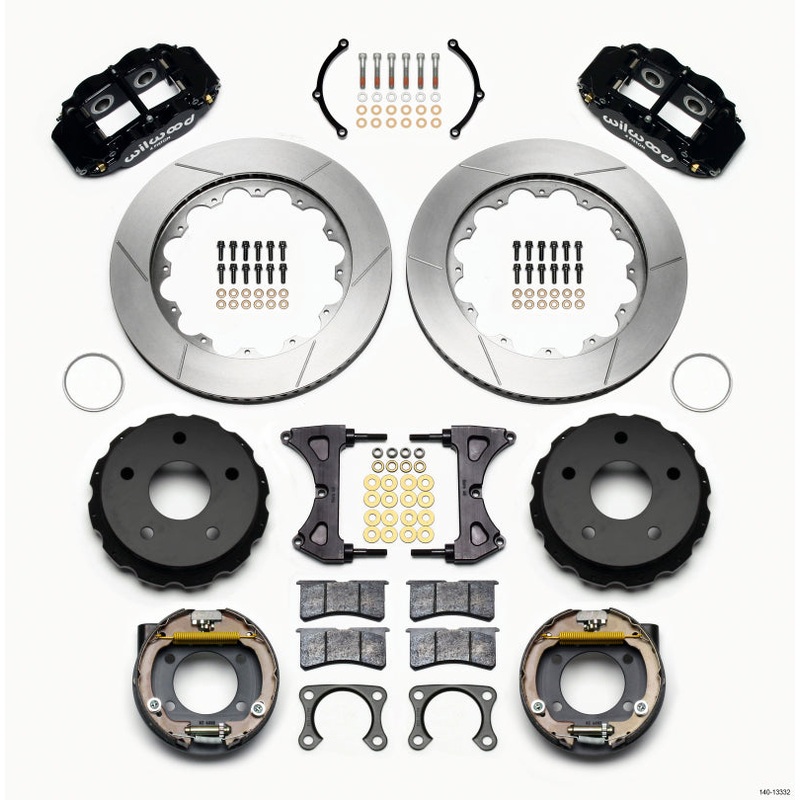 Wilwood Narrow Superlite 4R Rear P-Brk Kit 14.00in Small Ford 2.36in Off Bronco 5 x 5.50