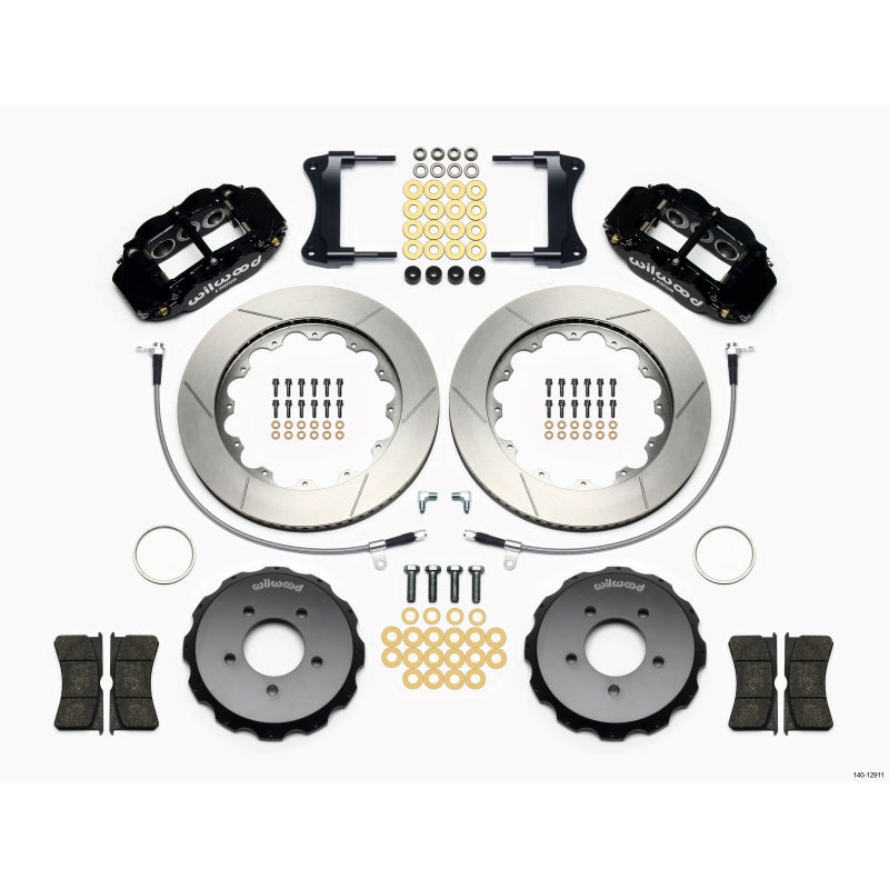Wilwood Narrow Superlite 6R Front Hat Kit 14.00in 2005-Up Mazda Miata w/ Lines