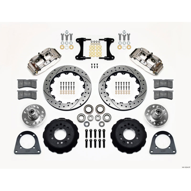 Wilwood Narrow Superlite 6R Front Hub Kit 12.88in Drill Pol TCI-IFS 71-78 (Pinto Based)