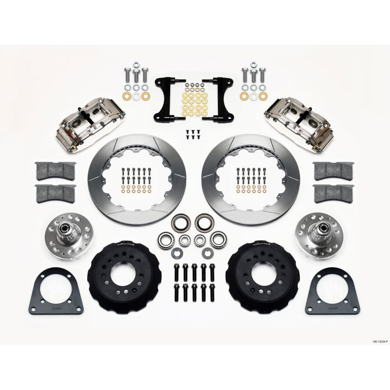 Wilwood Narrow Superlite 6R Front Hub Kit 12.88in Polished TCI-IFS 71-78 (Pinto Based)