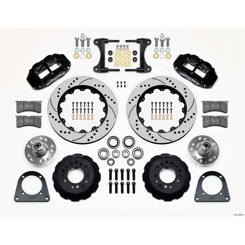 Wilwood Narrow Superlite 6R Front Hub Kit 14.00in Drilled TCI-IFS 71-78 (Pinto Based)