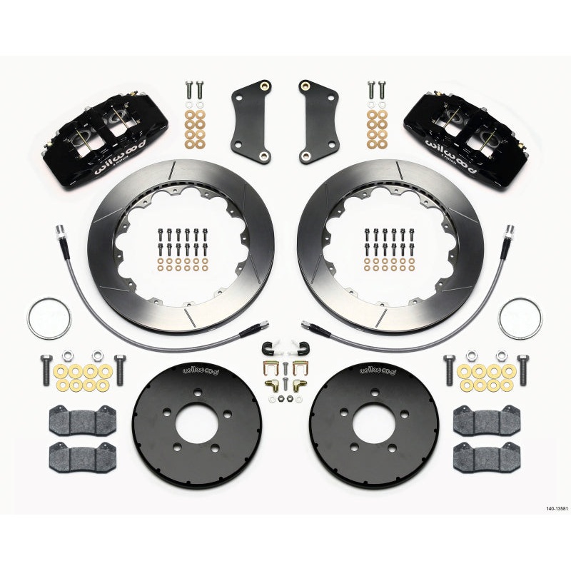 Wilwood Dynapro 6 Front Hat Kit 12.88in 2005-Up Mazda 3 w/ Lines