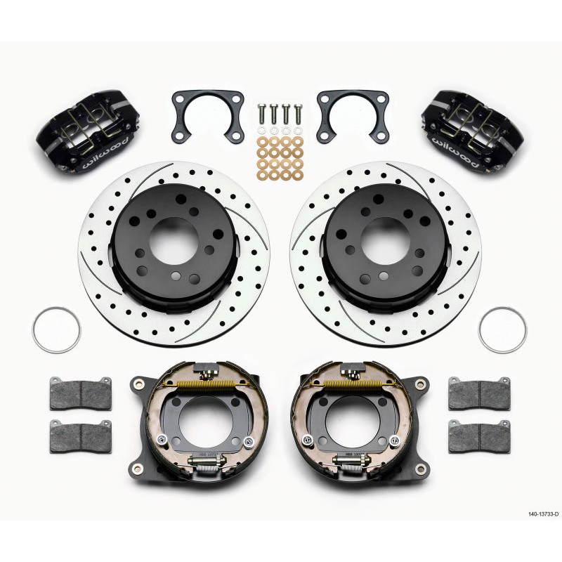 Wilwood Dynapro Lug Mount P/S Park Brake Kit Drilled Big Ford 2.00in Off Bronco 5 x 5.50