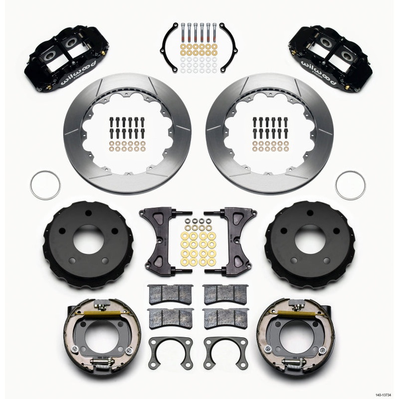 Wilwood Narrow Superlite 4R Rear P-Brk Kit 12.88in Big Ford 2.00in Off Bronco 5 x 5.50