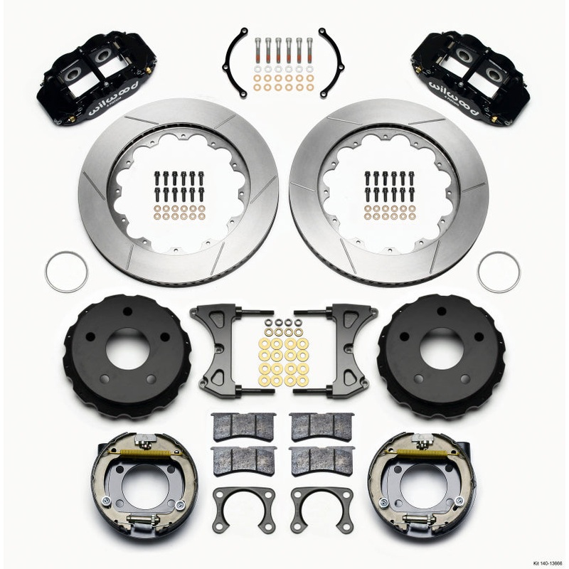 Wilwood Narrow Superlite 4R Rear P-Brk Kit 14.00in Big Ford New 2.38in Off Bronco 5 x 5.50