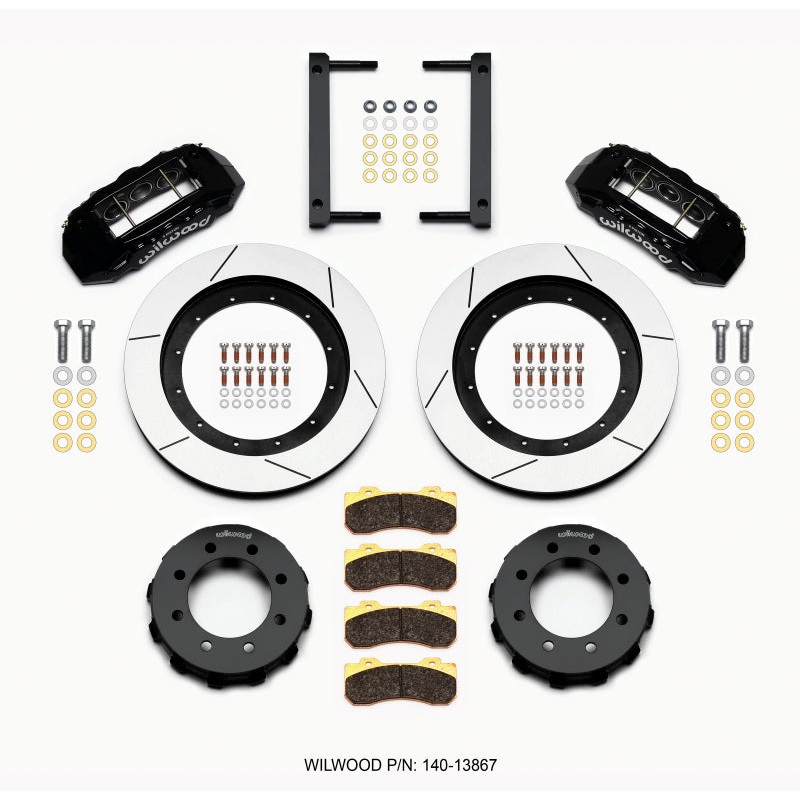 Wilwood TX6R Front Kit 16.00in Black 2005-2012 Ford F250/F350 4WD